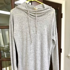 light grey top